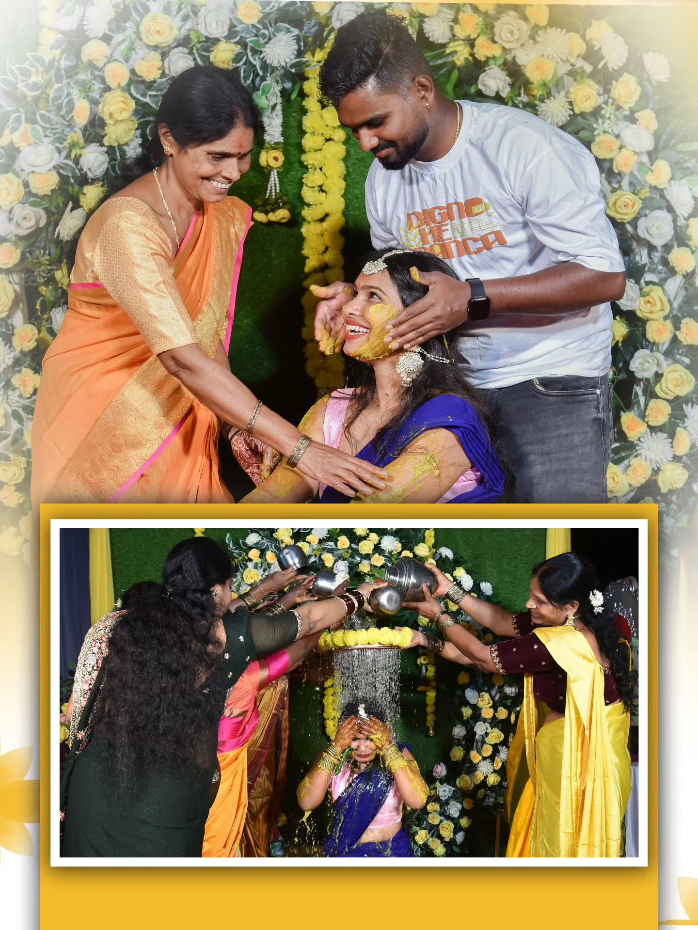 Niveditha haldhi moments 🌼