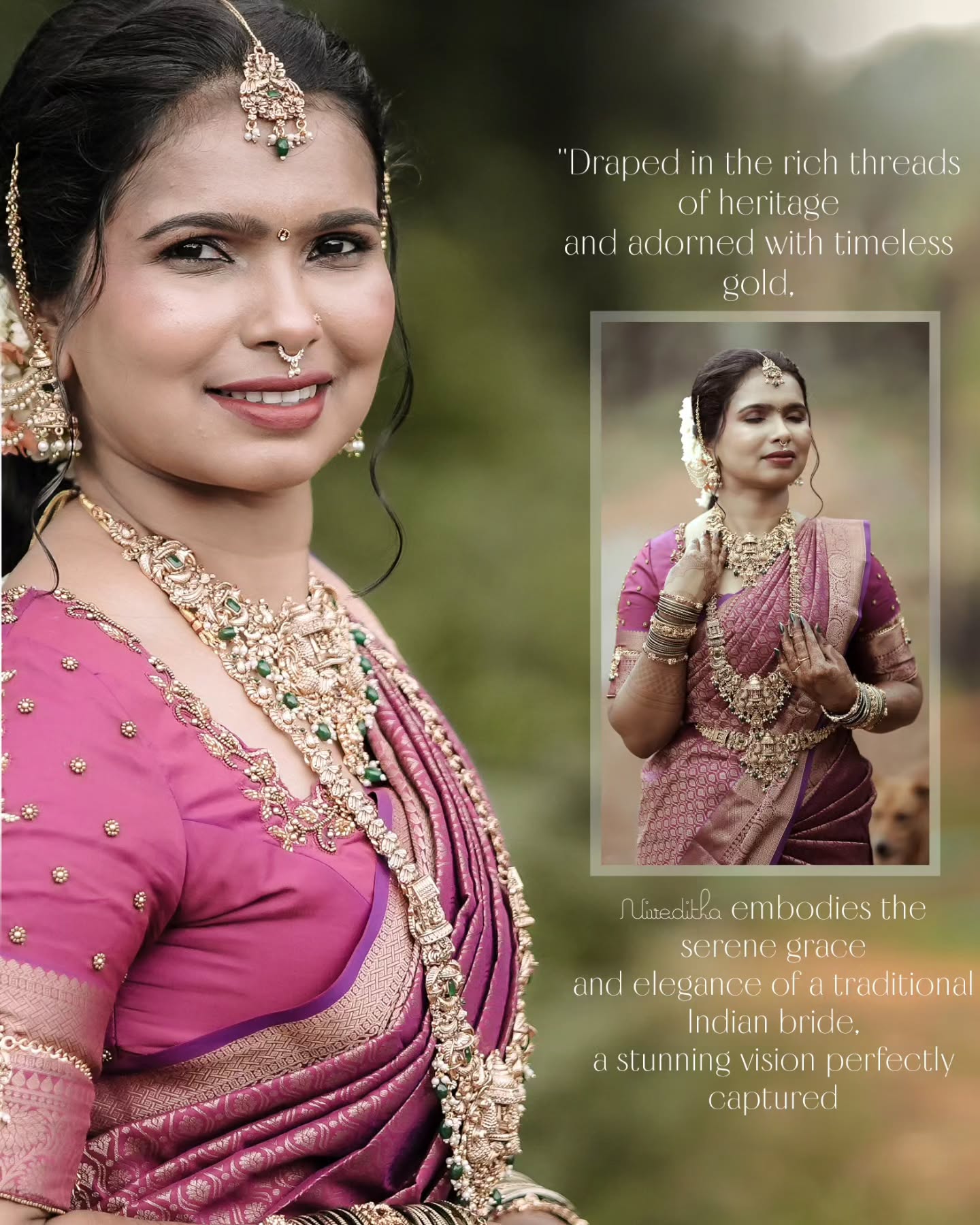Elegance defined: Niveditha 🤍✨