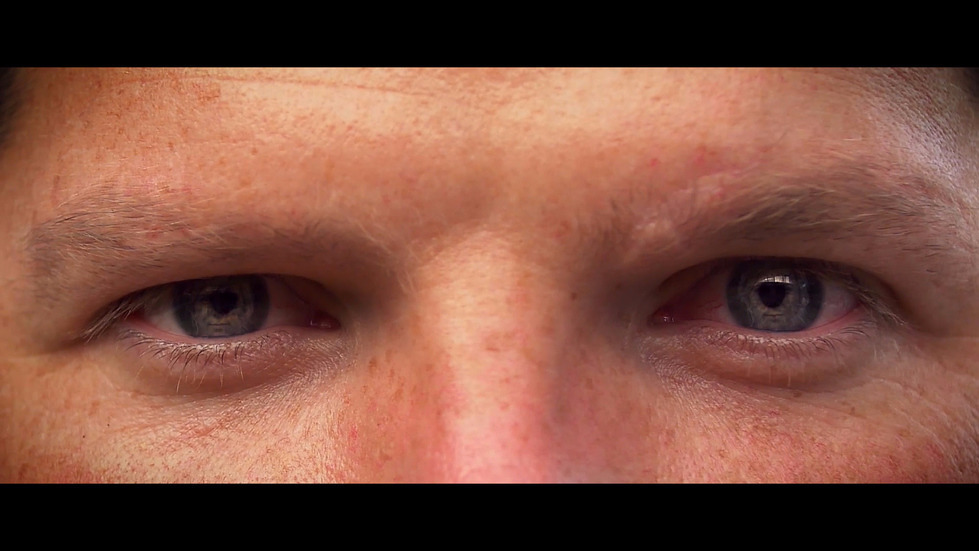 If you look really closely, you can see the reflection of his new wife in his eyes!